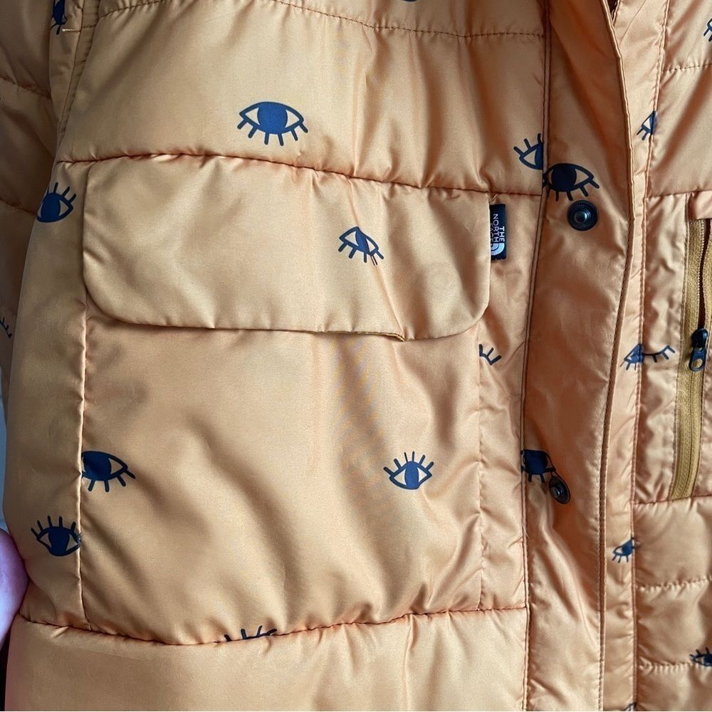 RARE The North Face WhoIsThis Yellow Eyeball Jacket L - Picture 4 of 8